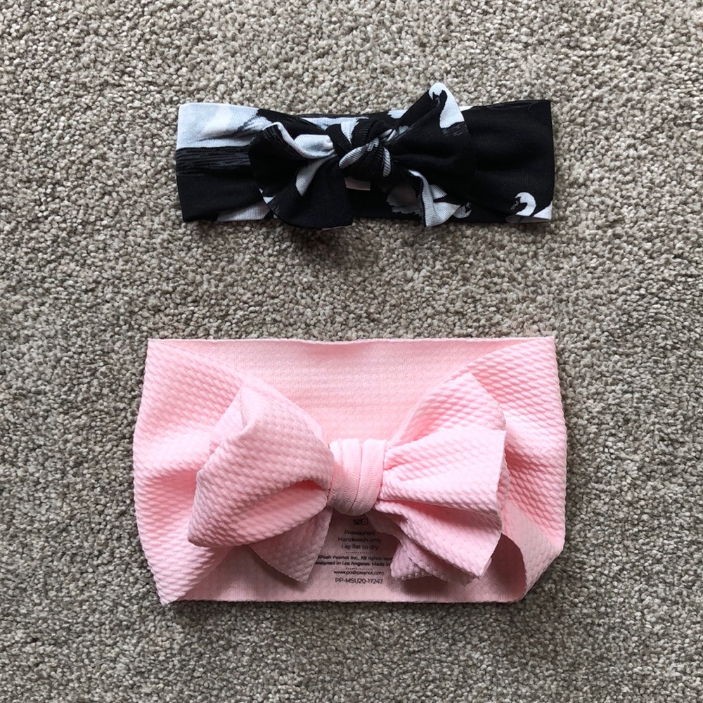 Posh Peanut Bows/Headband Sz 0/3mo and OS
